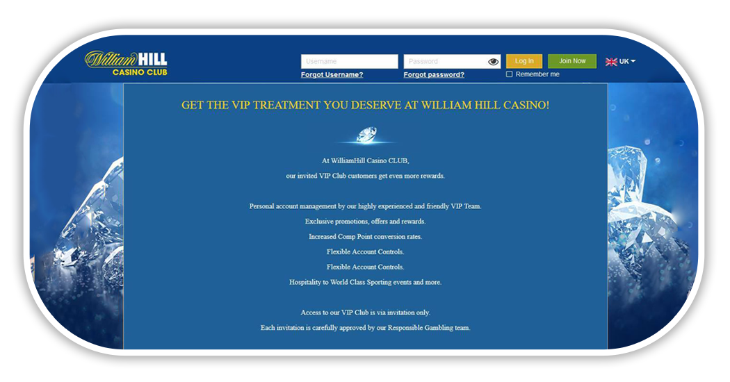 Does william hill have comp points Does william hill have comp points