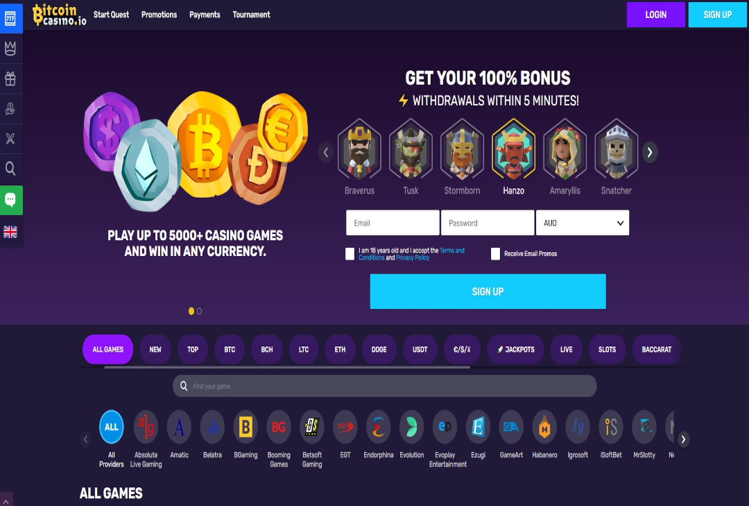 A Short Course In bitcoin casino online