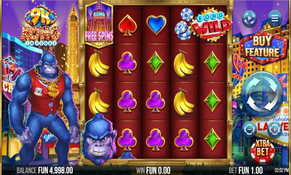 9K Kong in Vegas Slot Review | 4ThePlayer | BestCasinos
